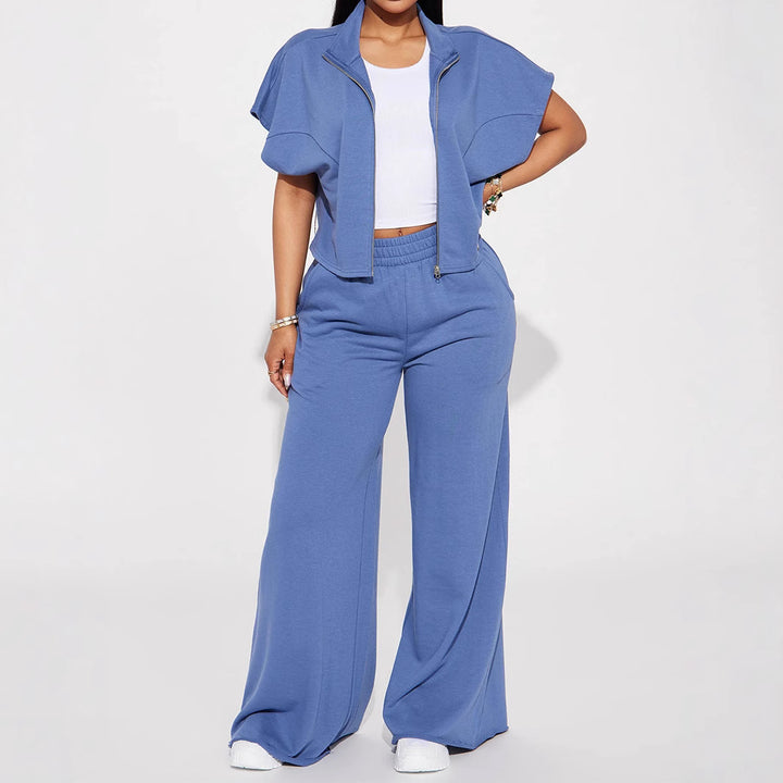 Loose-fitting leisure pants for women with elastic waistband Lune London