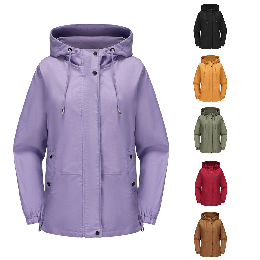 Ladies lightweight windbreaker with adjustable waist Lune London