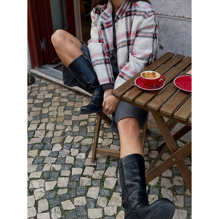 Plaid wool shirt for women Lune London