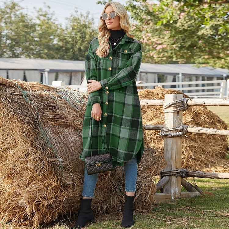 Checkered overshirt jacket for women Lune London
