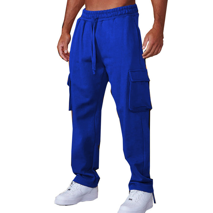 Men's casual cargo jogging pants with elastic waistband and practical side pockets Lune London