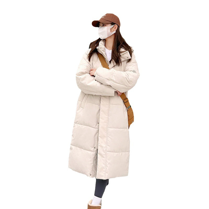 Elegant long parka for ladies with practical hood and warm padding Lune London