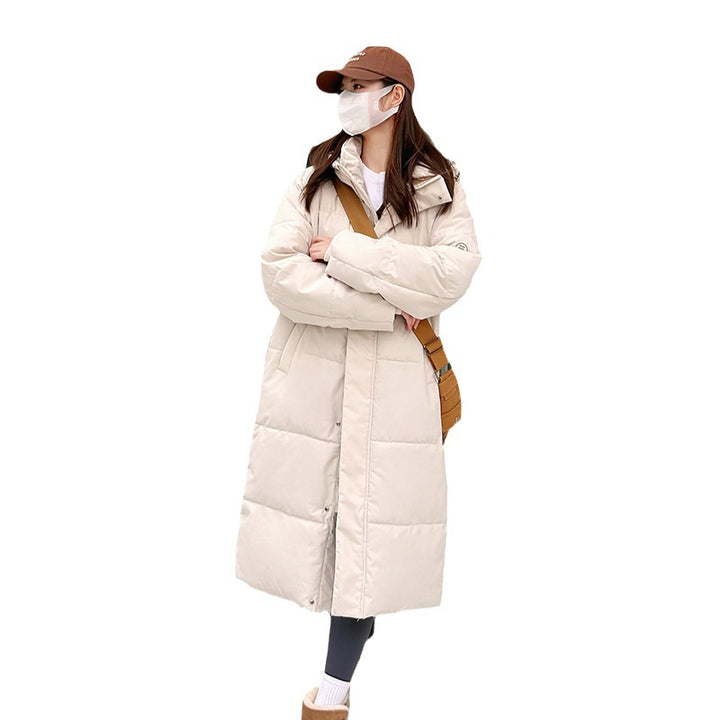 Elegant long parka for ladies with practical hood and warm padding Lune London