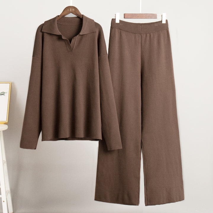 Comfortable lounge set for women with polo collar and loose fit Lune London