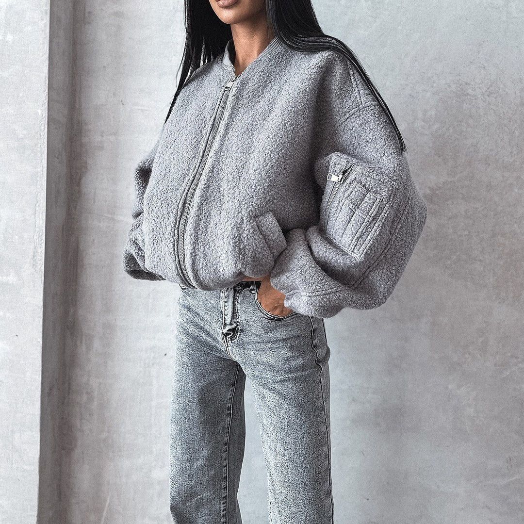 Women fleece jacket with cozy fit Lune London