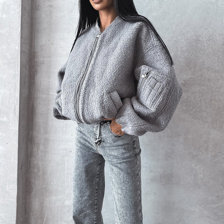 Women fleece jacket with cozy fit Lune London