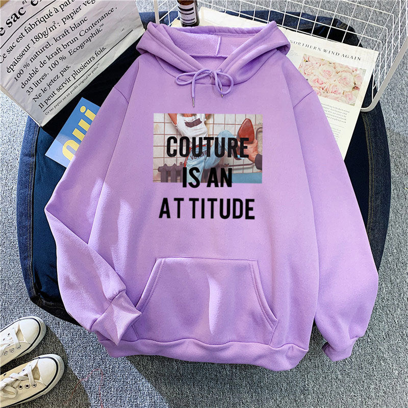 Women's hoodie with modern statement design Chic & Stil