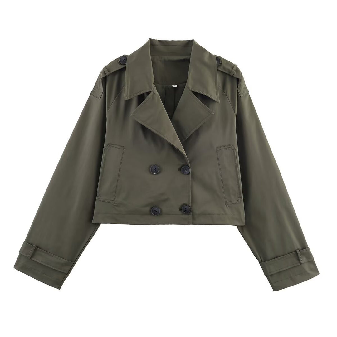 Manteau trench court pour femmes Chic & Stil