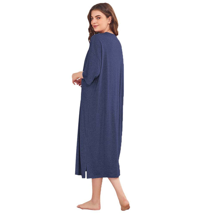 Nuisette décontractée pour femmes avec fentes latérales et poche poitrine pratique Chic & Stil