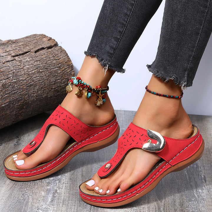 Comfortable strap sandals for women with stylish strap design Lune London