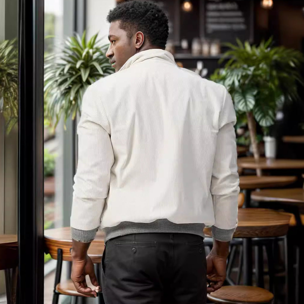 Modern corduroy jacket for men with practical pockets Lune London