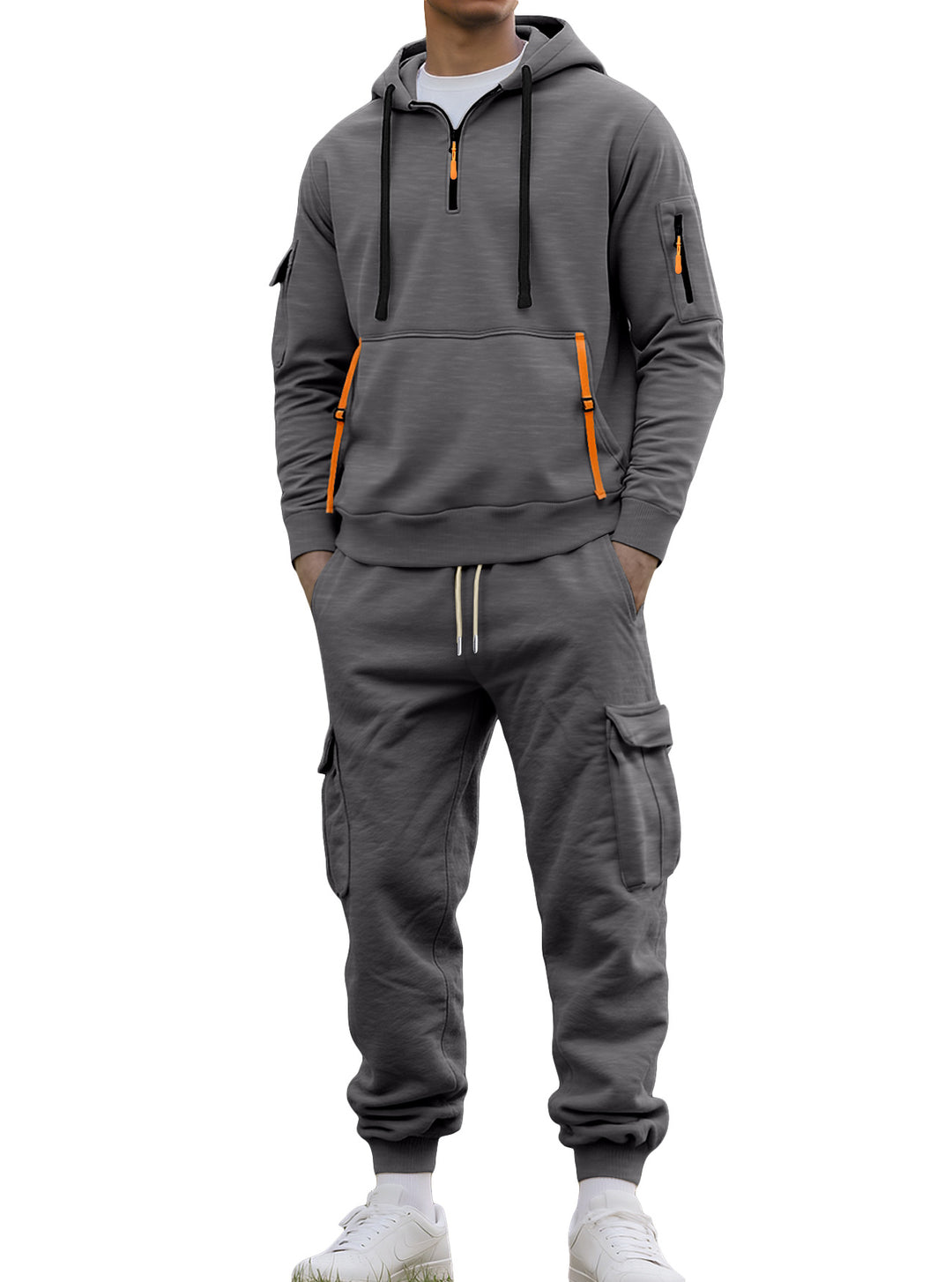 Functional sports set for men with hood and practical pockets Lune London