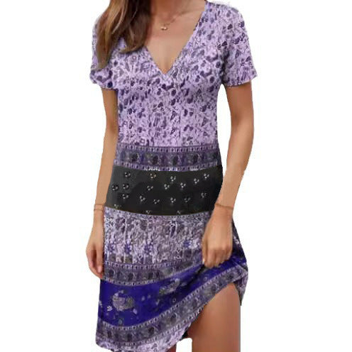 Summer dress for women with V neck Lune London