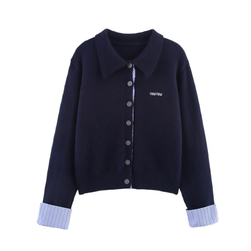 Women's set consisting of a cardigan and a skirt with an elegant pleated look Lune London
