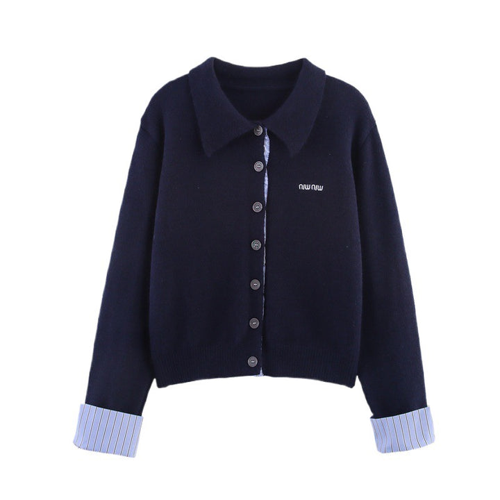 Women's set consisting of a cardigan and a skirt with an elegant pleated look Lune London
