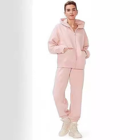Ladies chic and stylish polar fleece jogging suit