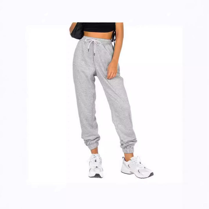 Casual women's jogger pants with drawstring and edges Lune London