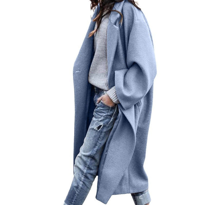 Women Oversized Coat with Elegant Cut and Deep Pockets Lune London