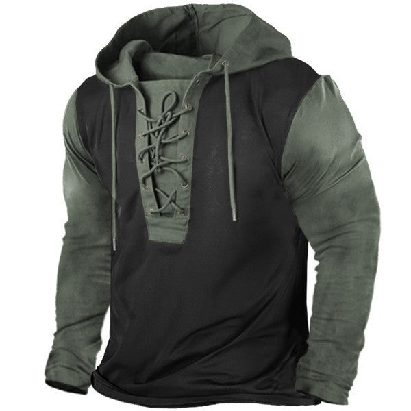 Men's hoodie with an innovative lace design and a relaxed fit Lune London
