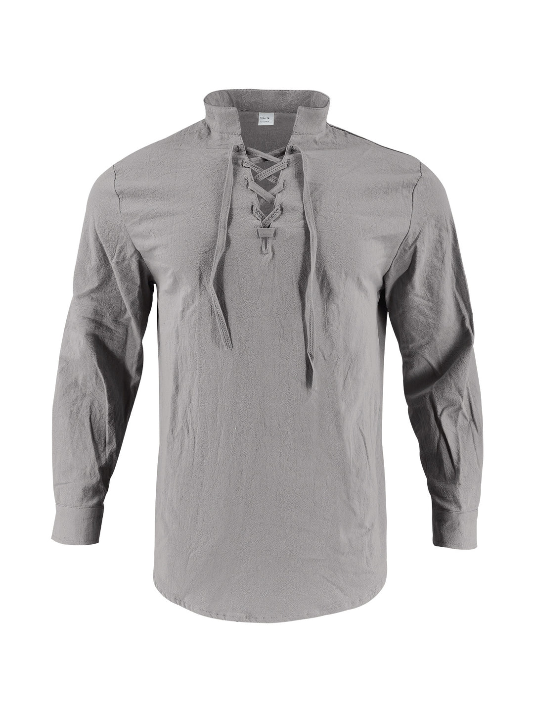 Long sleeve shirt for men with fashionable laces and high collar Lune London