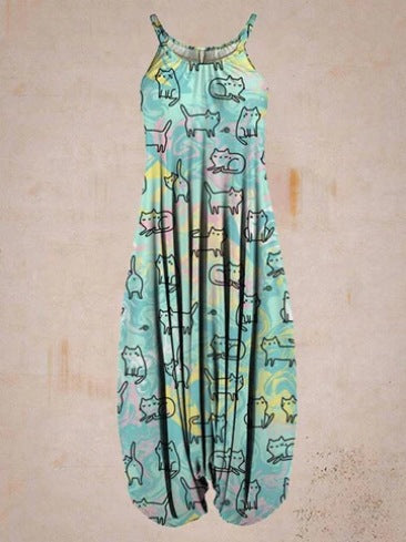 Women's jumpsuit with chic astrological print and style