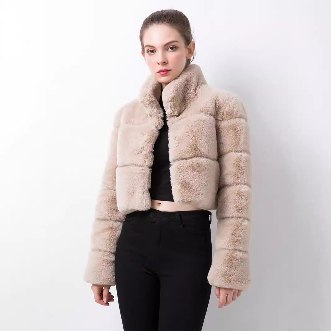 Short Faux Fur Jacket for Women Lune London