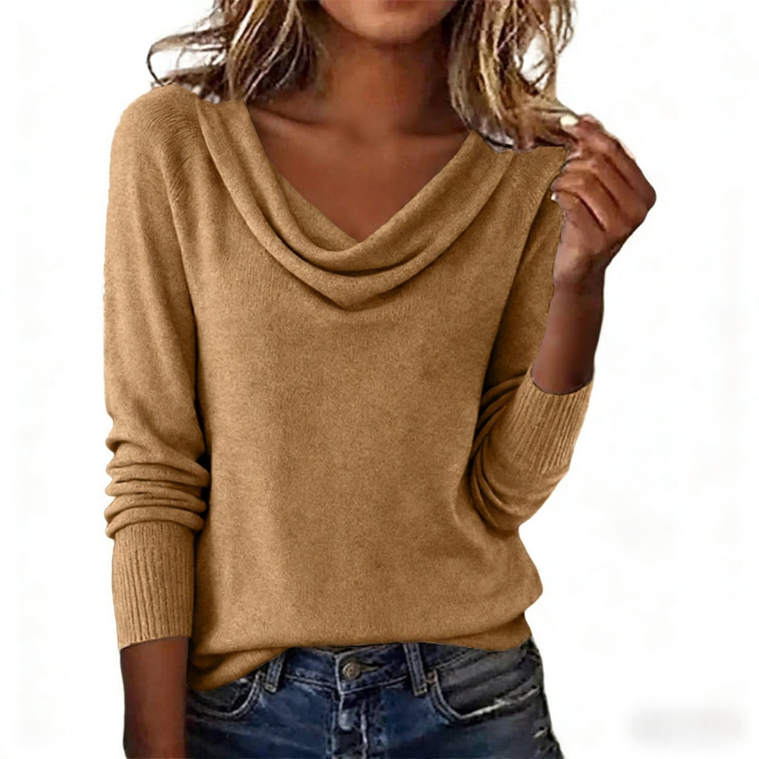 Lune London | Long-sleeved sweater with plush collar