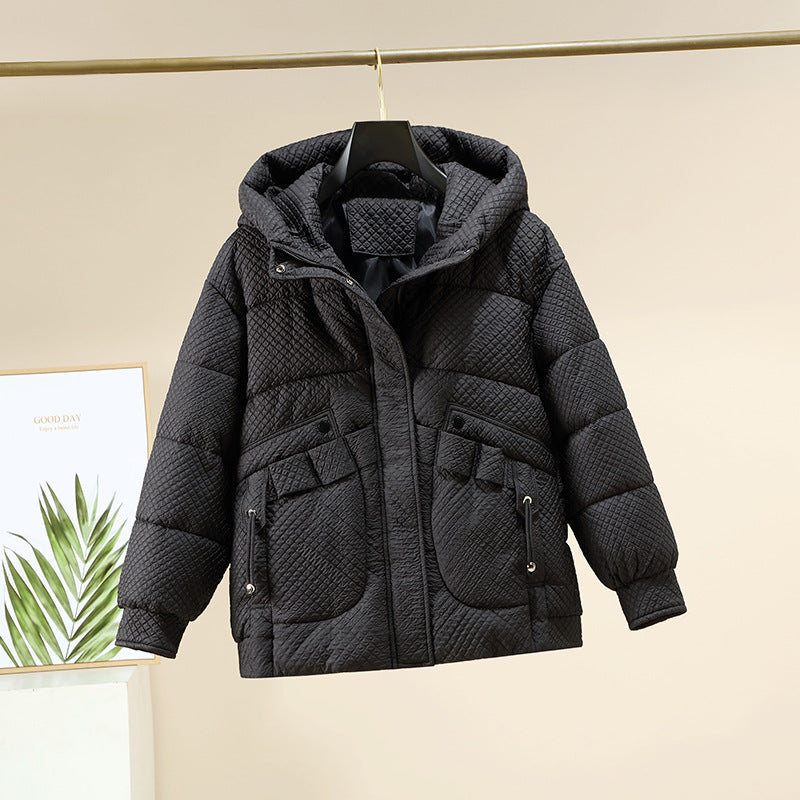 Ladies Lightweight Padded Jacket with Practical Pockets and Hood Lune London