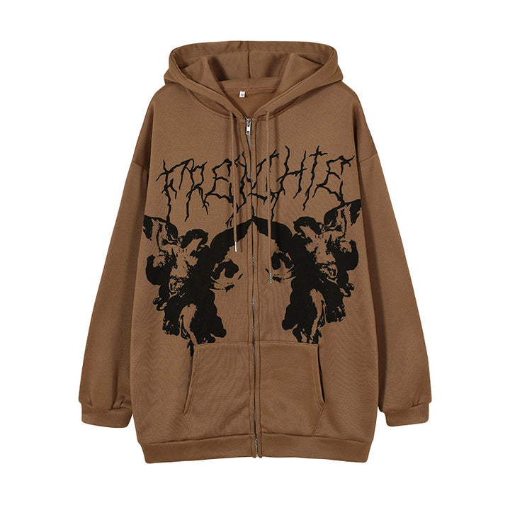 Ladies Urban Hoodie with creative graphic design Lune London