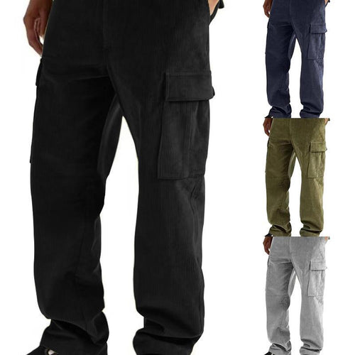 Men's cargo pants with elastic waistband and practical side pockets Lune London