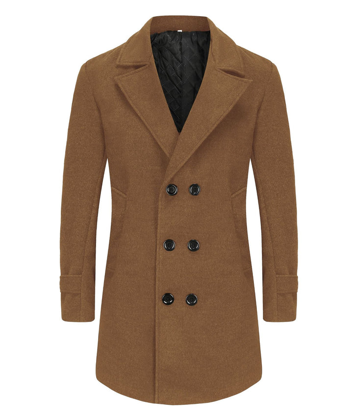 Elegant double wool coat for men Lune London