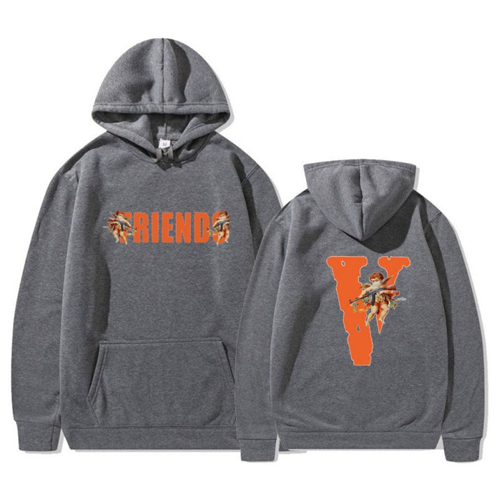 Women's hoodie with characteristic front and back print Lune London