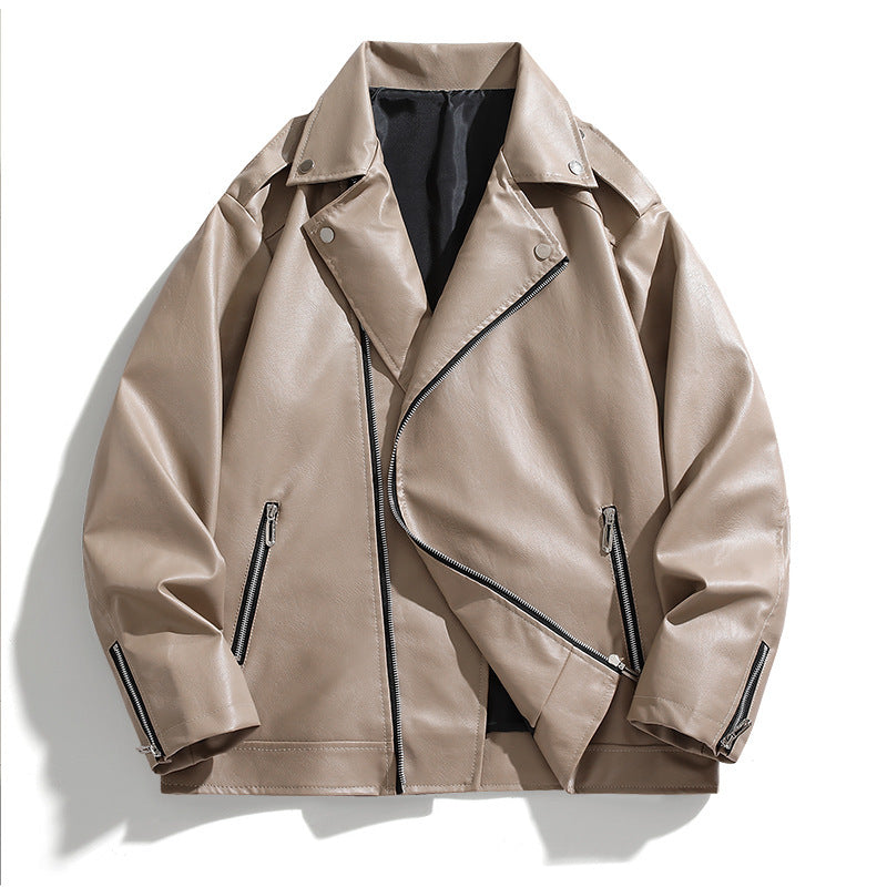 Ladies classic faux leather biker jacket Lune London