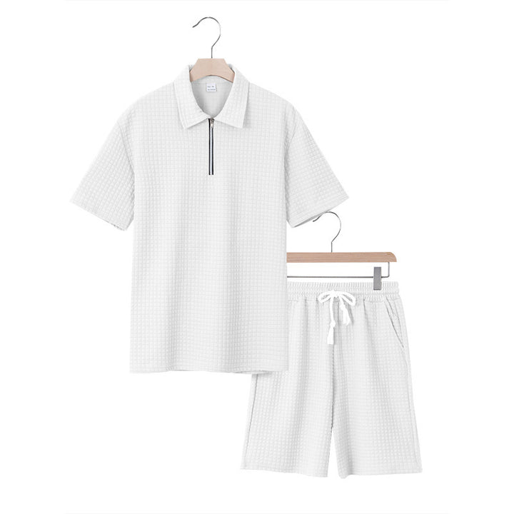 Casual women's set with short collar and elastic waist Lune London