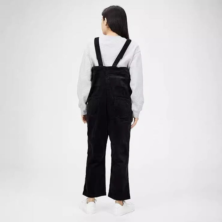 Ladies Casual Corduroy Overalls with Practical Pockets Lune London