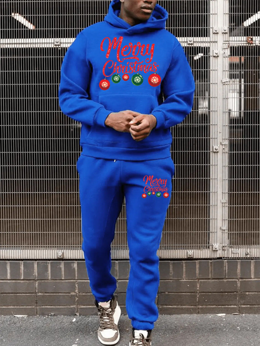 Women's hoodie and jogger set with festive Christmas pattern Lune London