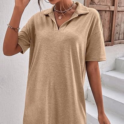 Chic and Stylish Polo-Shirt Dress for Women