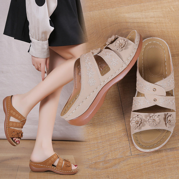 Chic Comfort Floral Sandals for Women