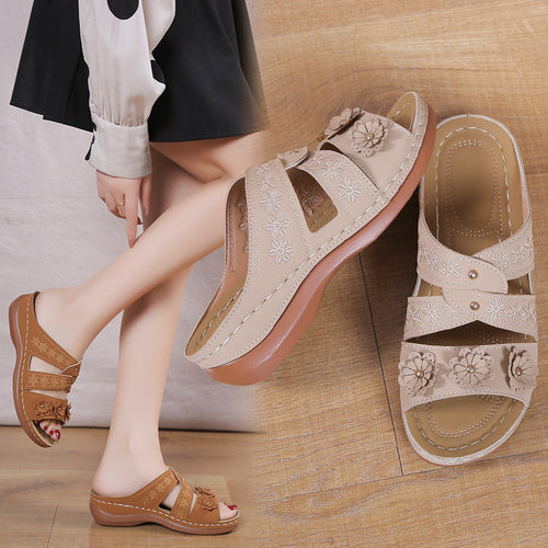 Chic Comfort Floral Sandals for Women