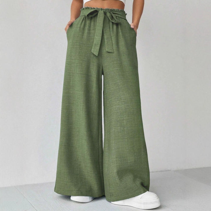 Ladies Wide Pants with Adjustable Waist Lune London