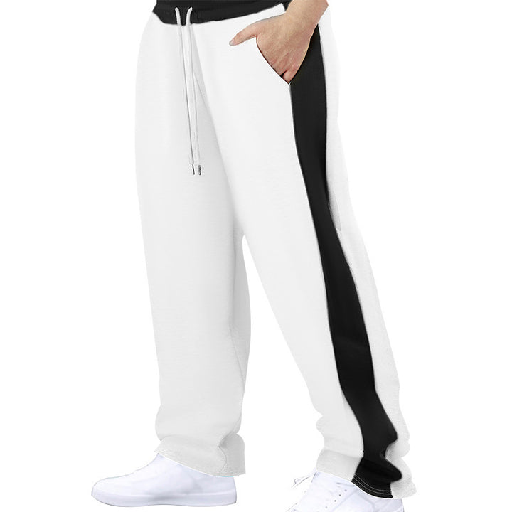 Lune London men's athletic leisure pants with side stripes
