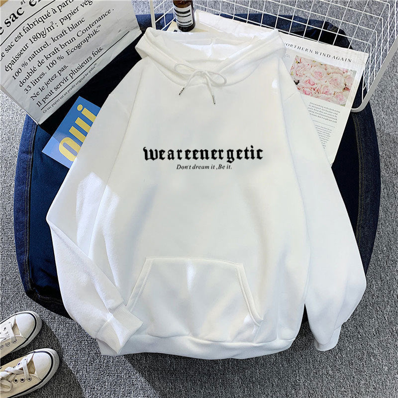 Women's hoodie with creative lettering and comfortable fit Chic & Style