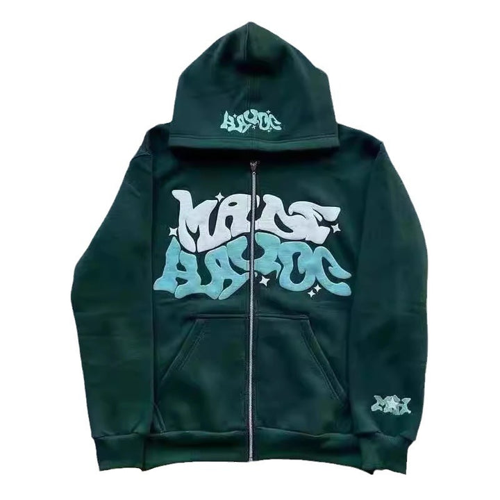 Women’s sporty hoodie jacket in urban graffiti style Lune London