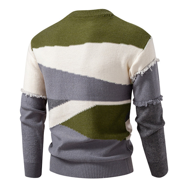 Fashionable men's sweater with a unique fringe design Lune London