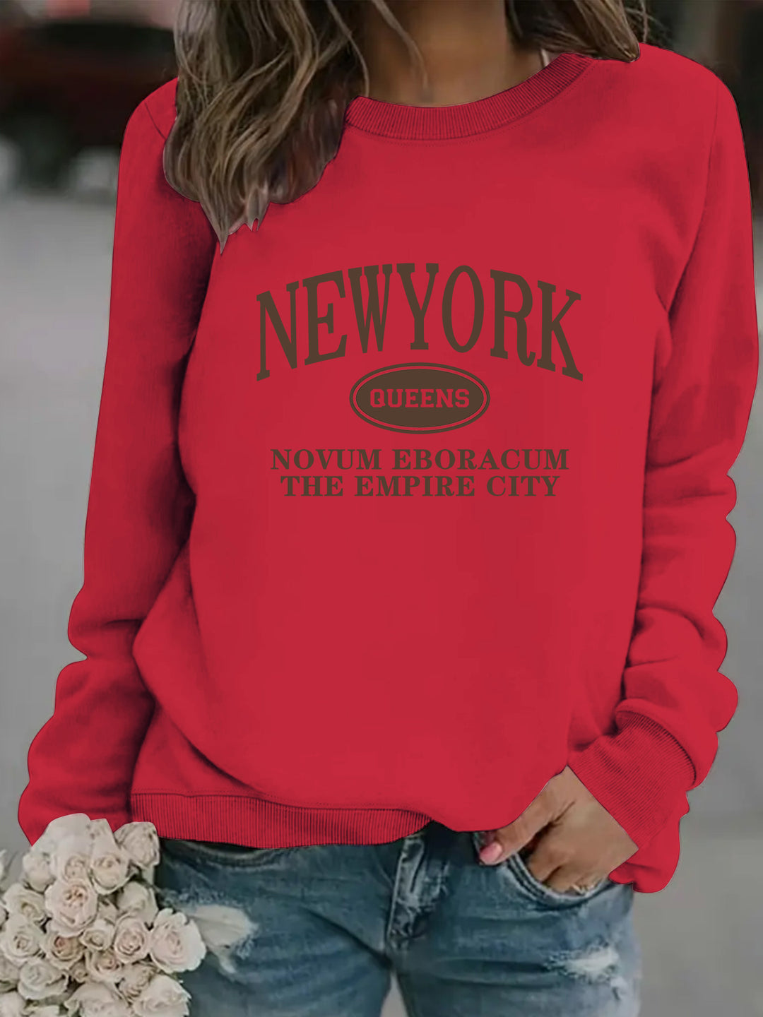 Sweatshirt pour femmes avec une stylisation de New Yorker
