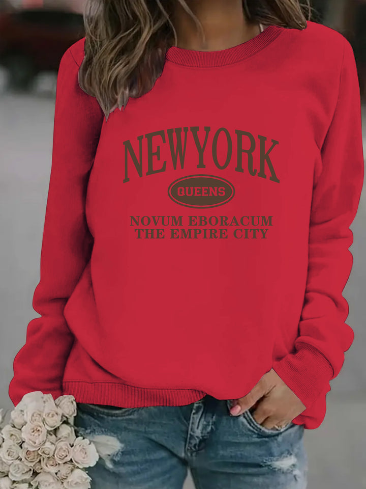 Sweatshirt pour femmes avec une stylisation de New Yorker