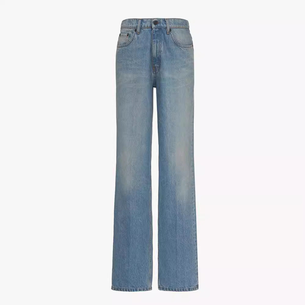 Jeans larges hautes Chic & Stil pour femmes