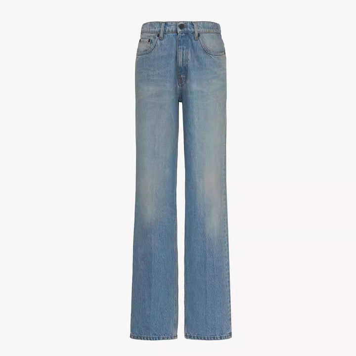 Jeans larges hautes Chic & Stil pour femmes