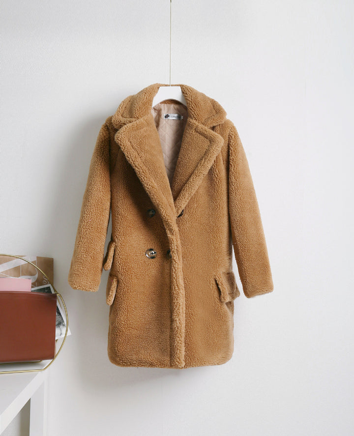 Ladies Chic Double Button Soft Coat and Style