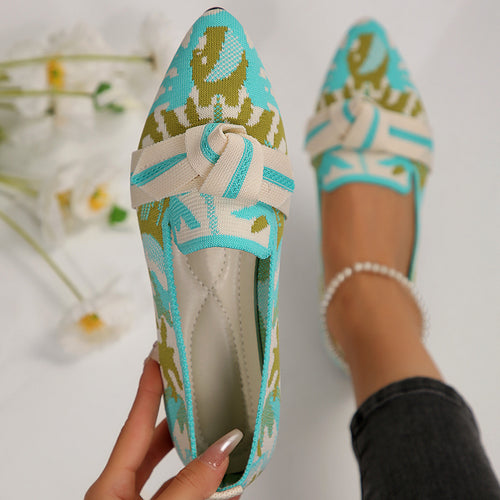 Ladies Elegant Tied Lace Ballerinas Lune London